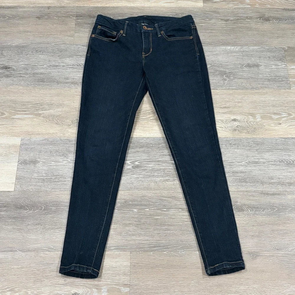 Levis 635 Super Skinny Legging Jeans Juniors Size 5 Indigo Blue Denim Stretch